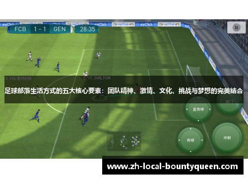 足球部落生活方式的五大核心要素：团队精神、激情、文化、挑战与梦想的完美结合