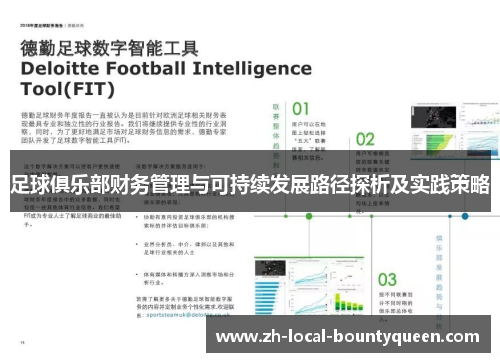 足球俱乐部财务管理与可持续发展路径探析及实践策略 足球俱乐部财务管理与可持续发展路径探析及实践策略